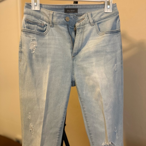 DL1961 Farrow Cropped High Rise Instasculpt Skinny Jeans in Goodwin Size 27 - Picture 1 of 13